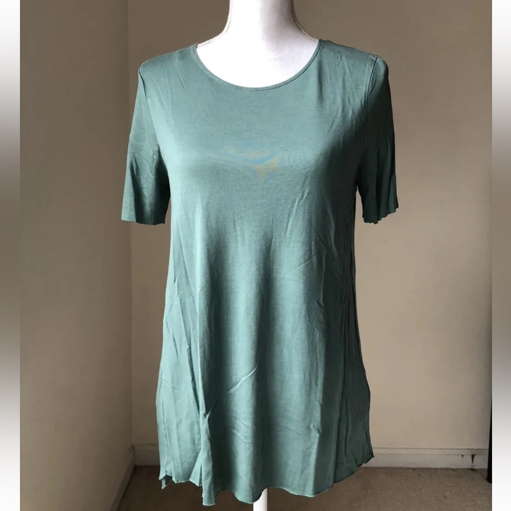 Cos Stores Short Sleeve Tee, Green S Round Neck
